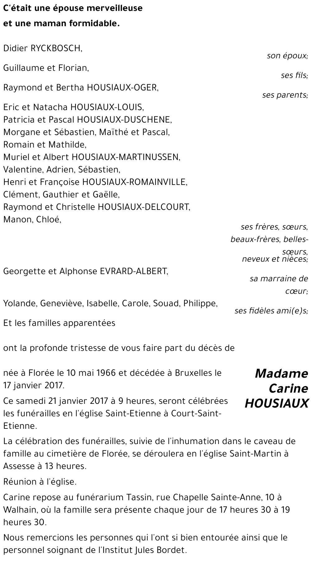 Carine HOUSIAUX