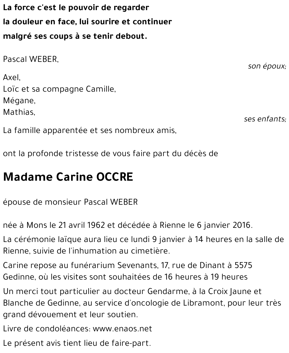 Carine OCCRE