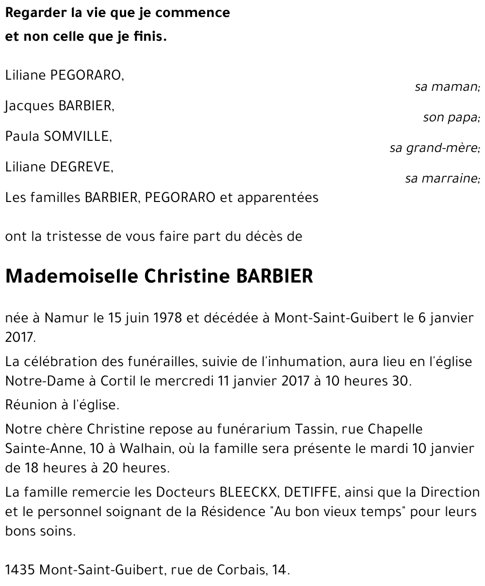 Christine BARBIER