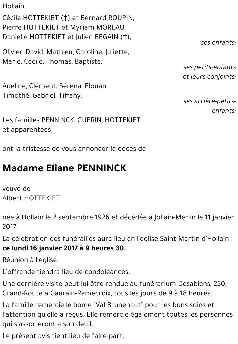 Eliane PENNINCK