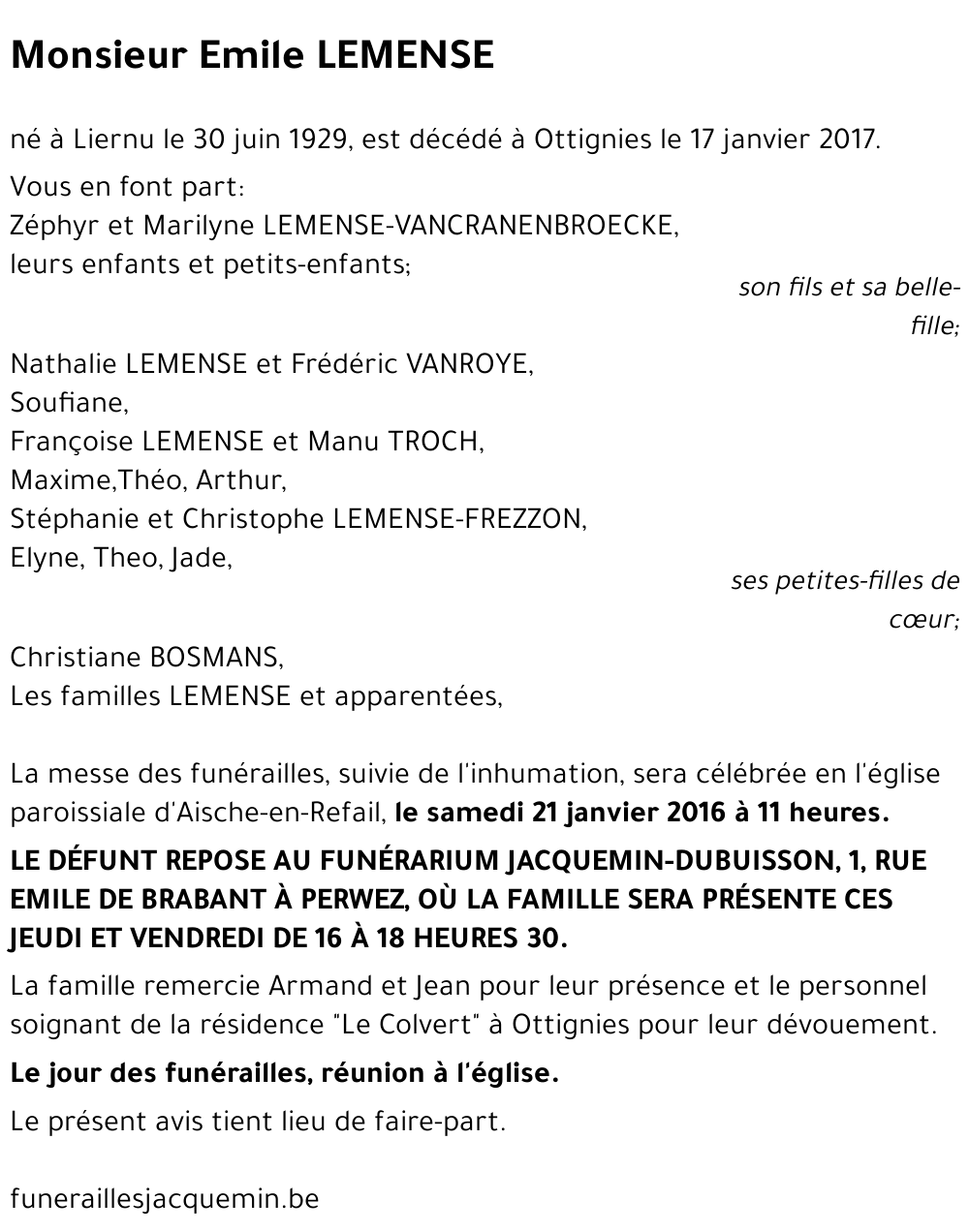 Emile LEMENSE