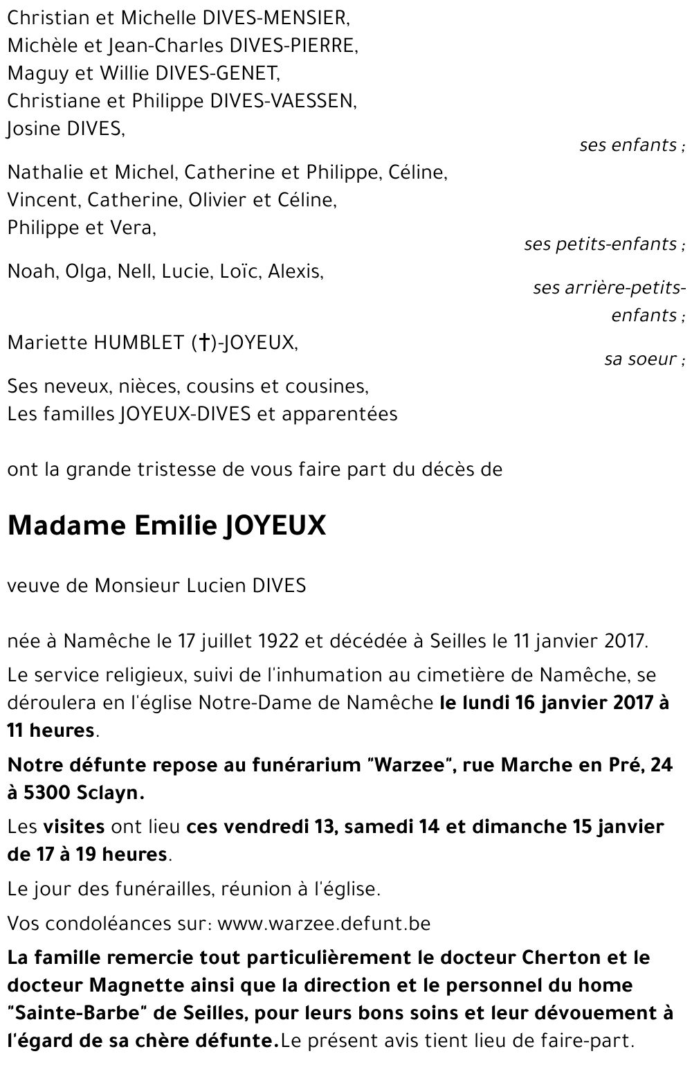 Emilie JOYEUX