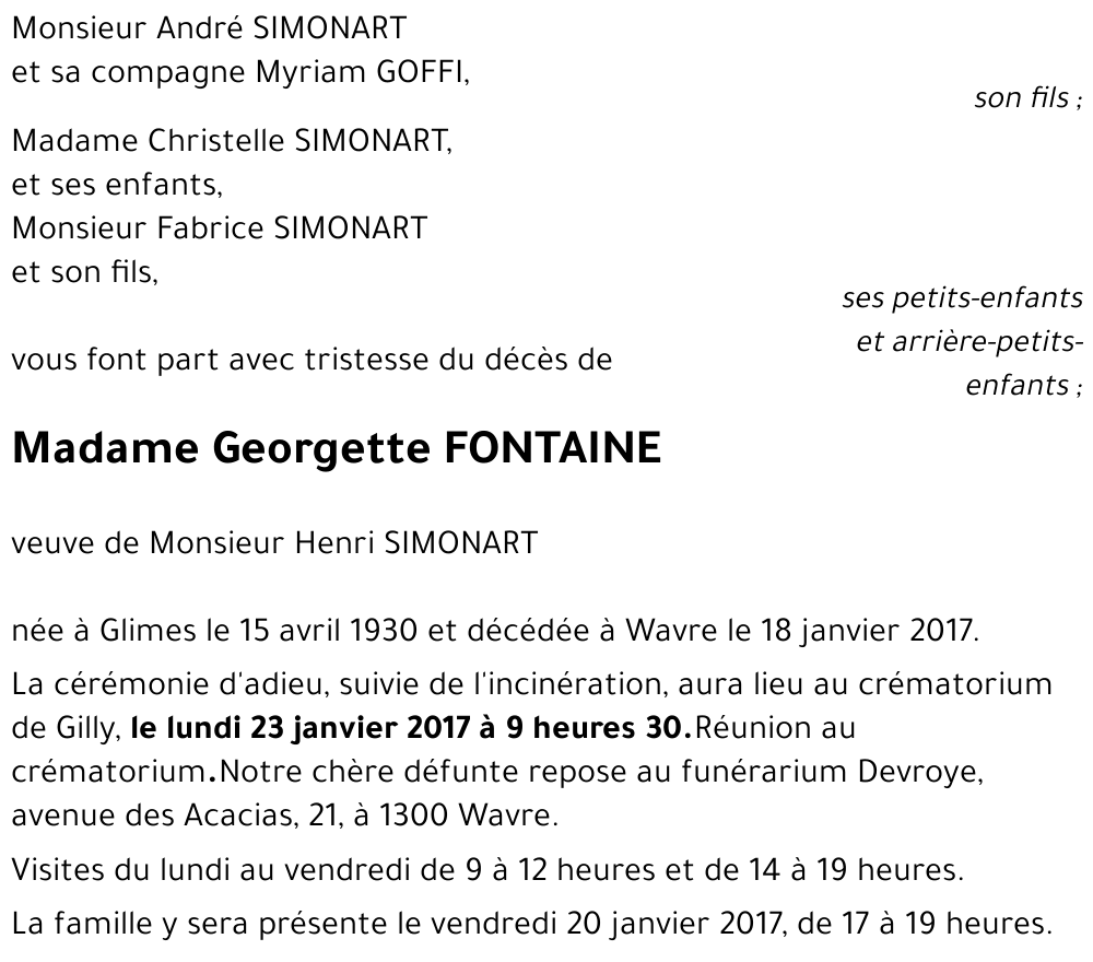 Georgette Fontaine