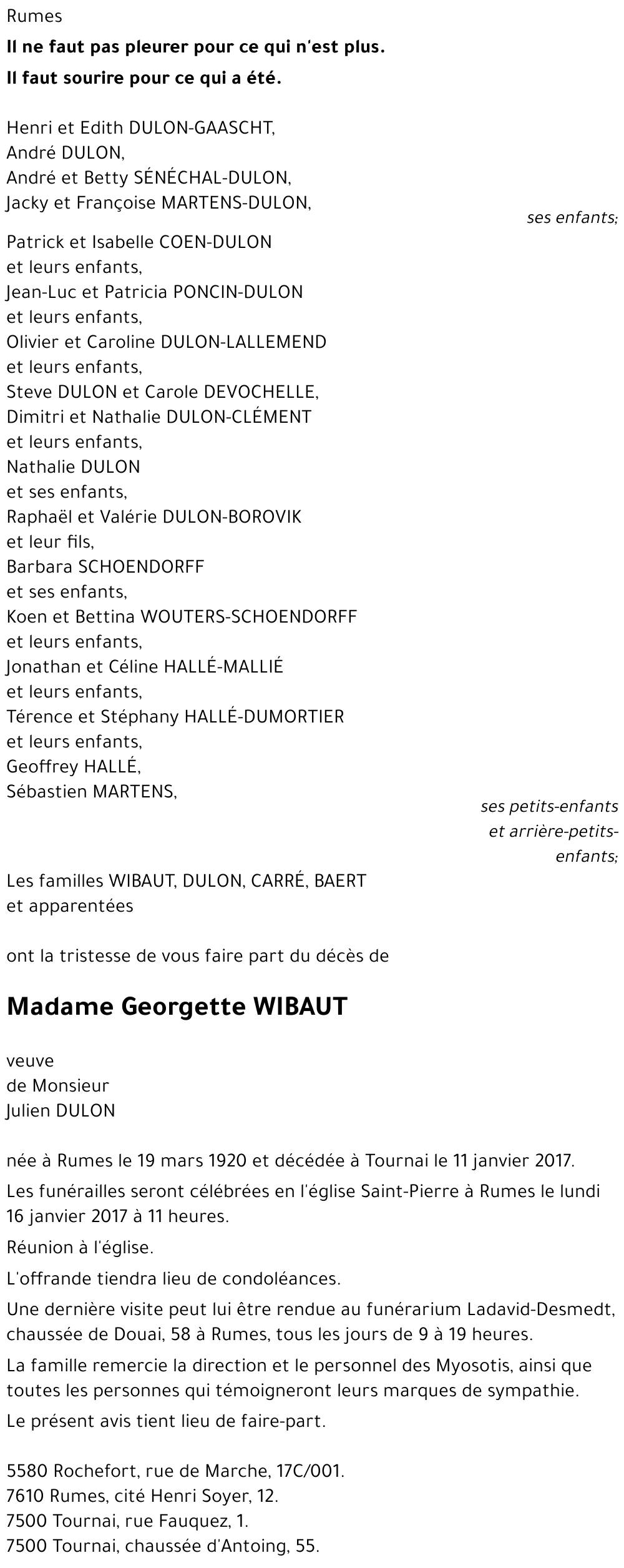 Georgette WIBAUT