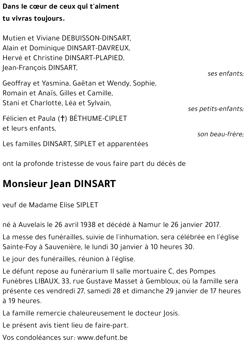 Jean DINSART