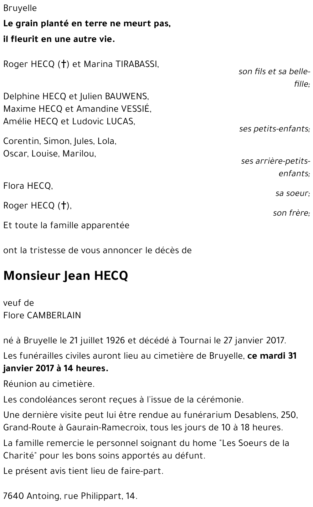 Jean HECQ