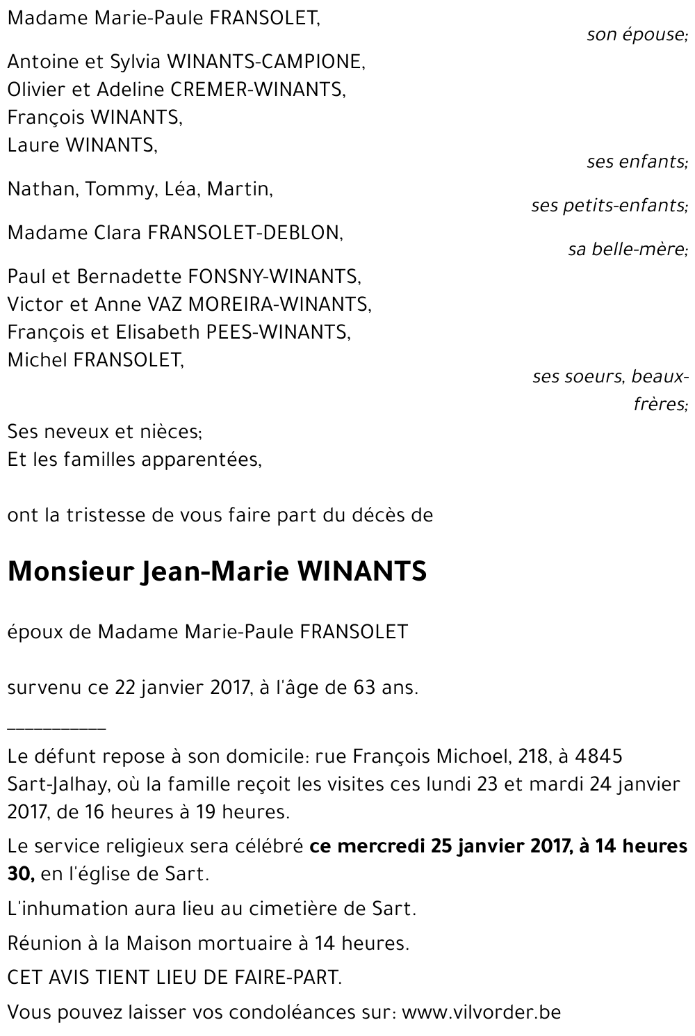 Jean-Marie WINANTS