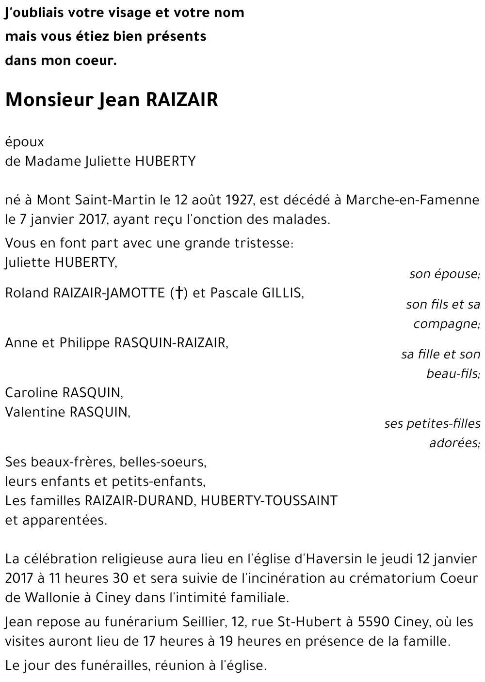 Jean RAIZAIR