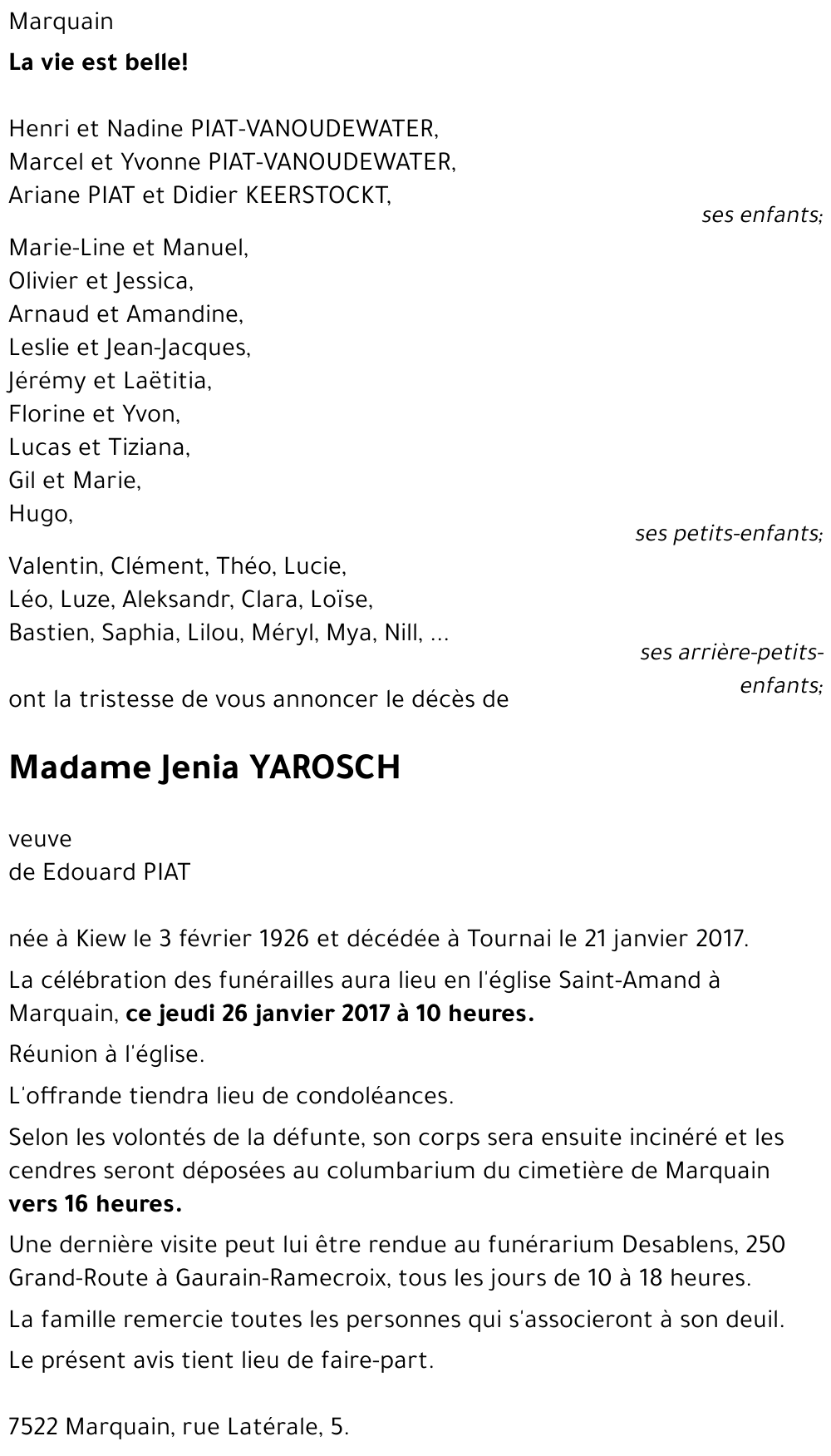 Jenia YAROSCH