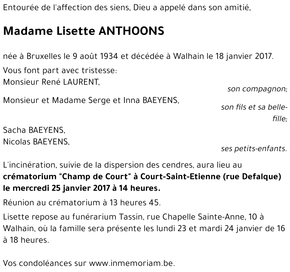 Lisette ANTHOONS