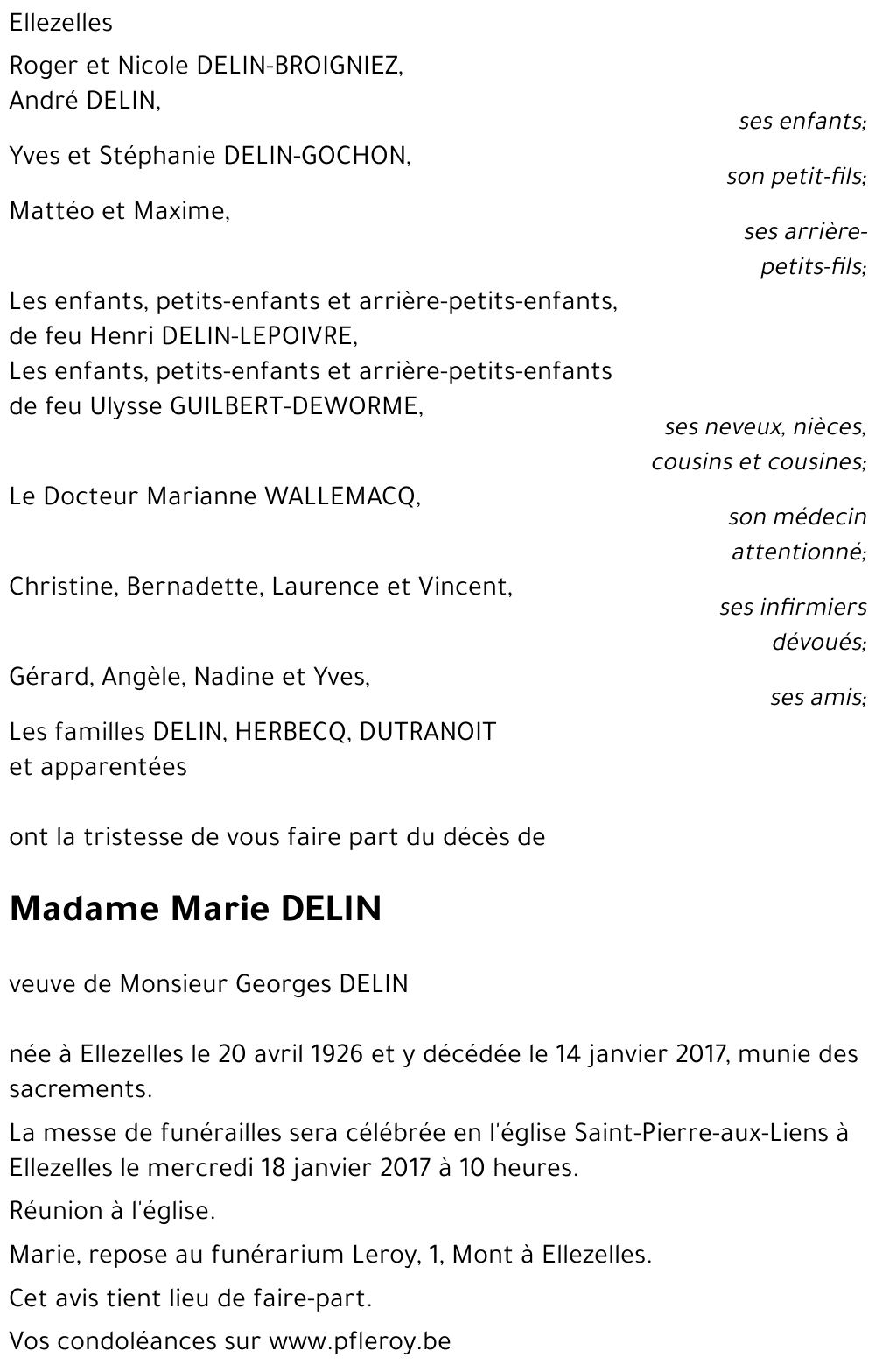 Marie DELIN