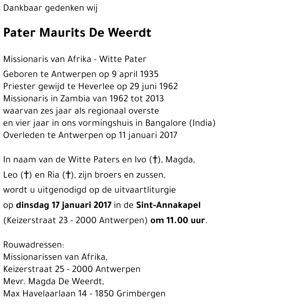 Maurits De Weerdt