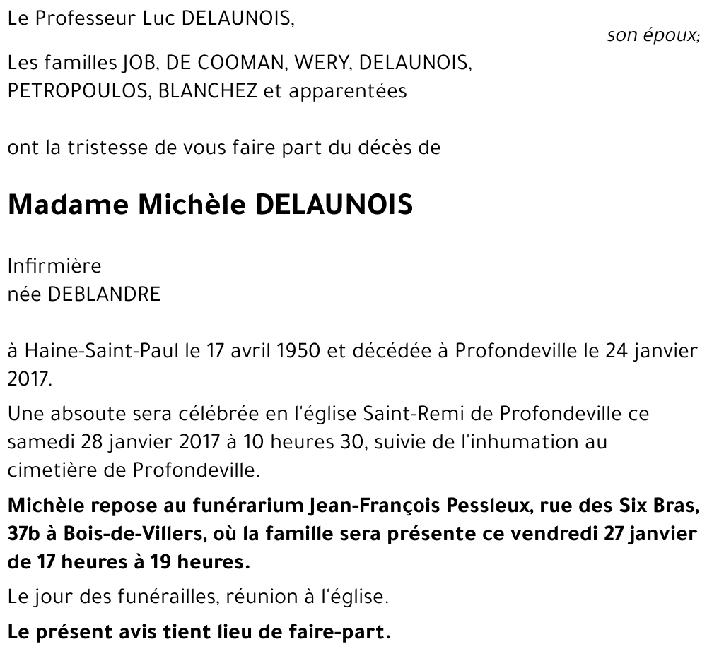 Michèle DEBLANDRE