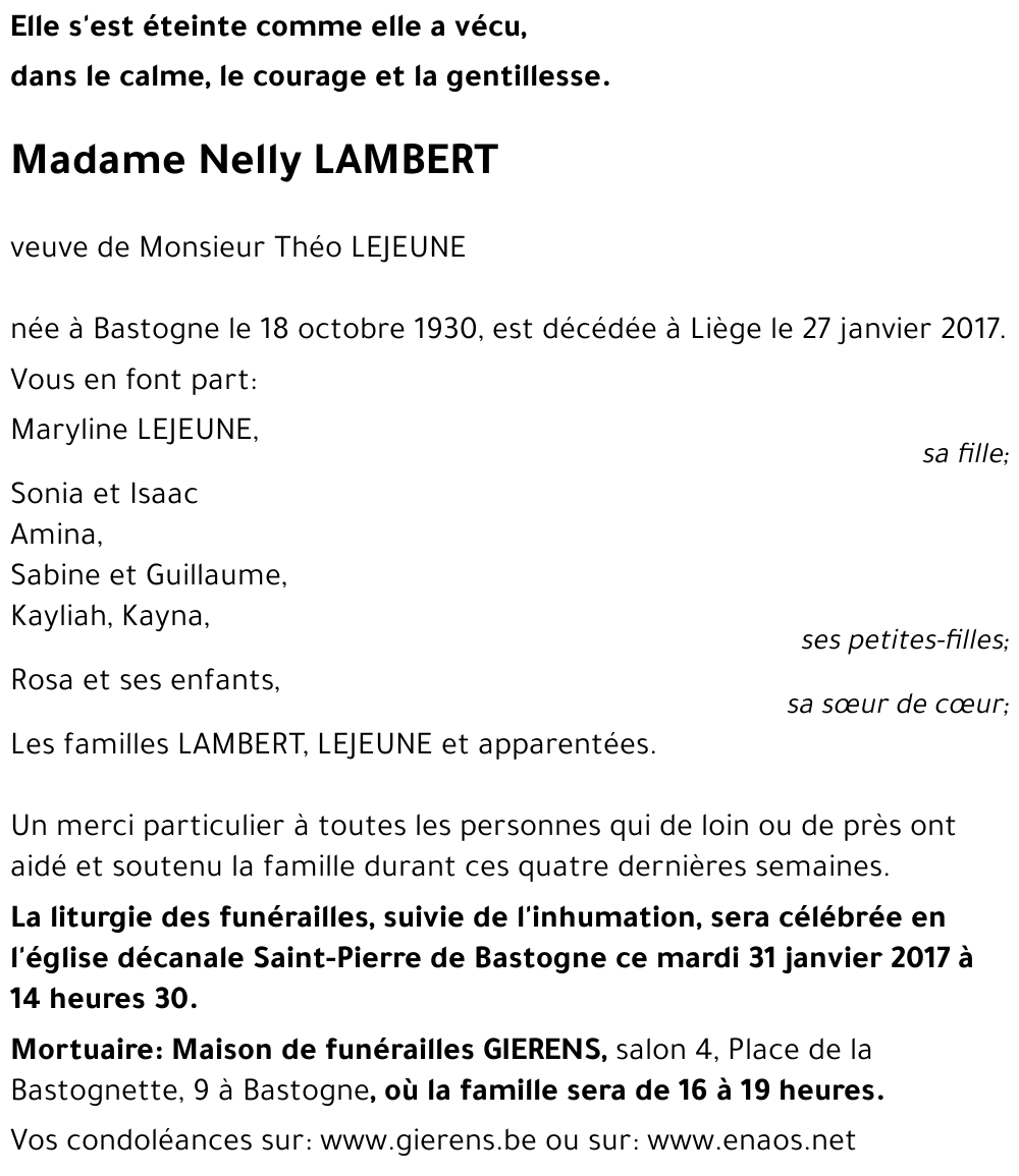 Nelly LAMBERT