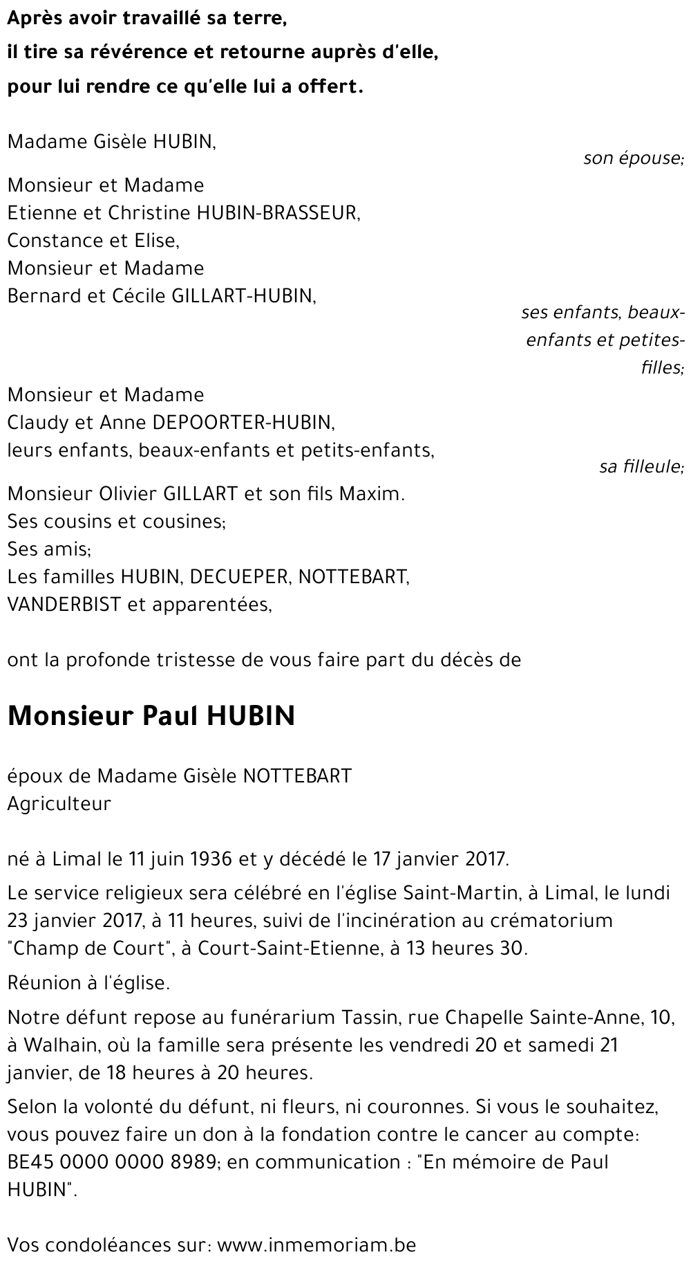 Paul HUBIN