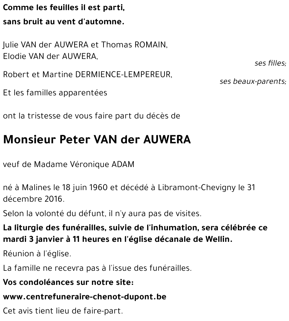 Peter Van der Auwera
