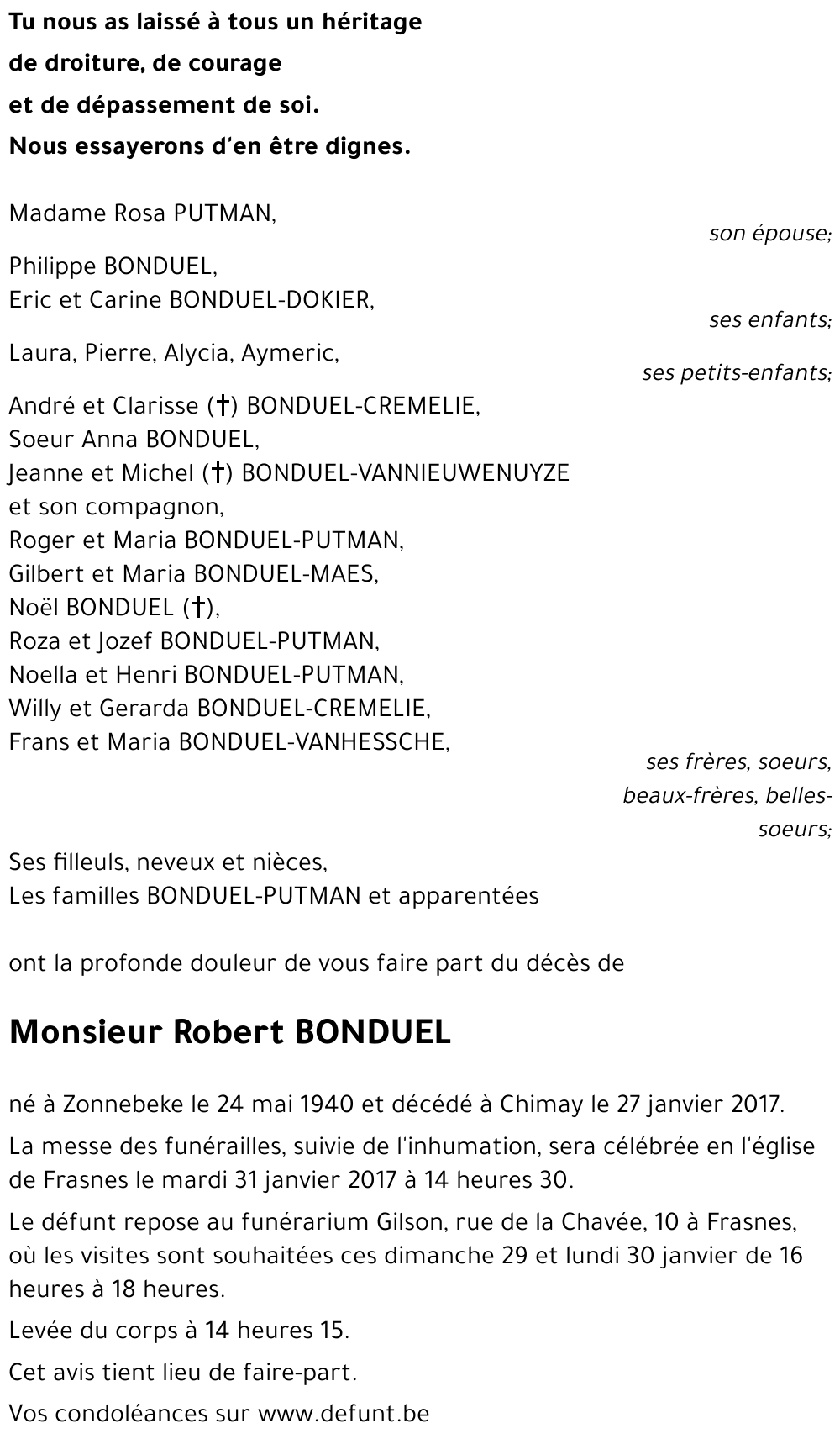 Robert BONDUEL