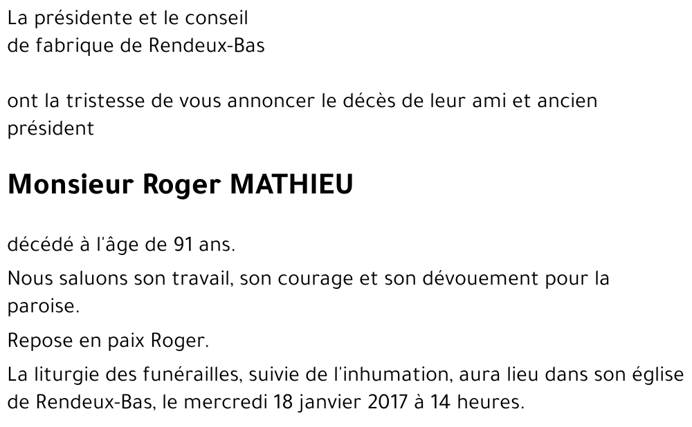 Roger MATHIEU
