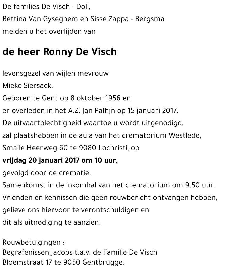 Ronny De Visch