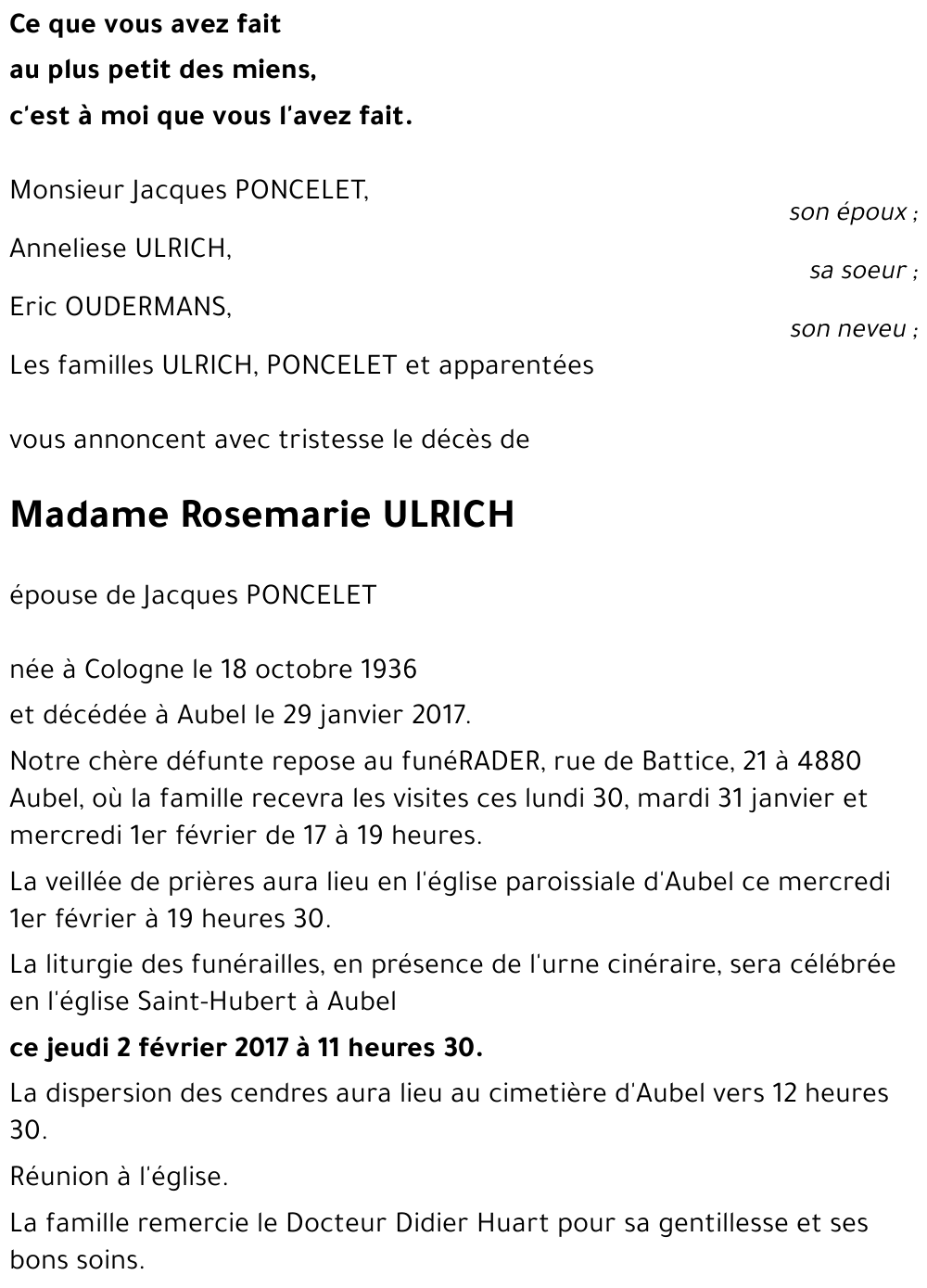 Rosemarie ULRICH