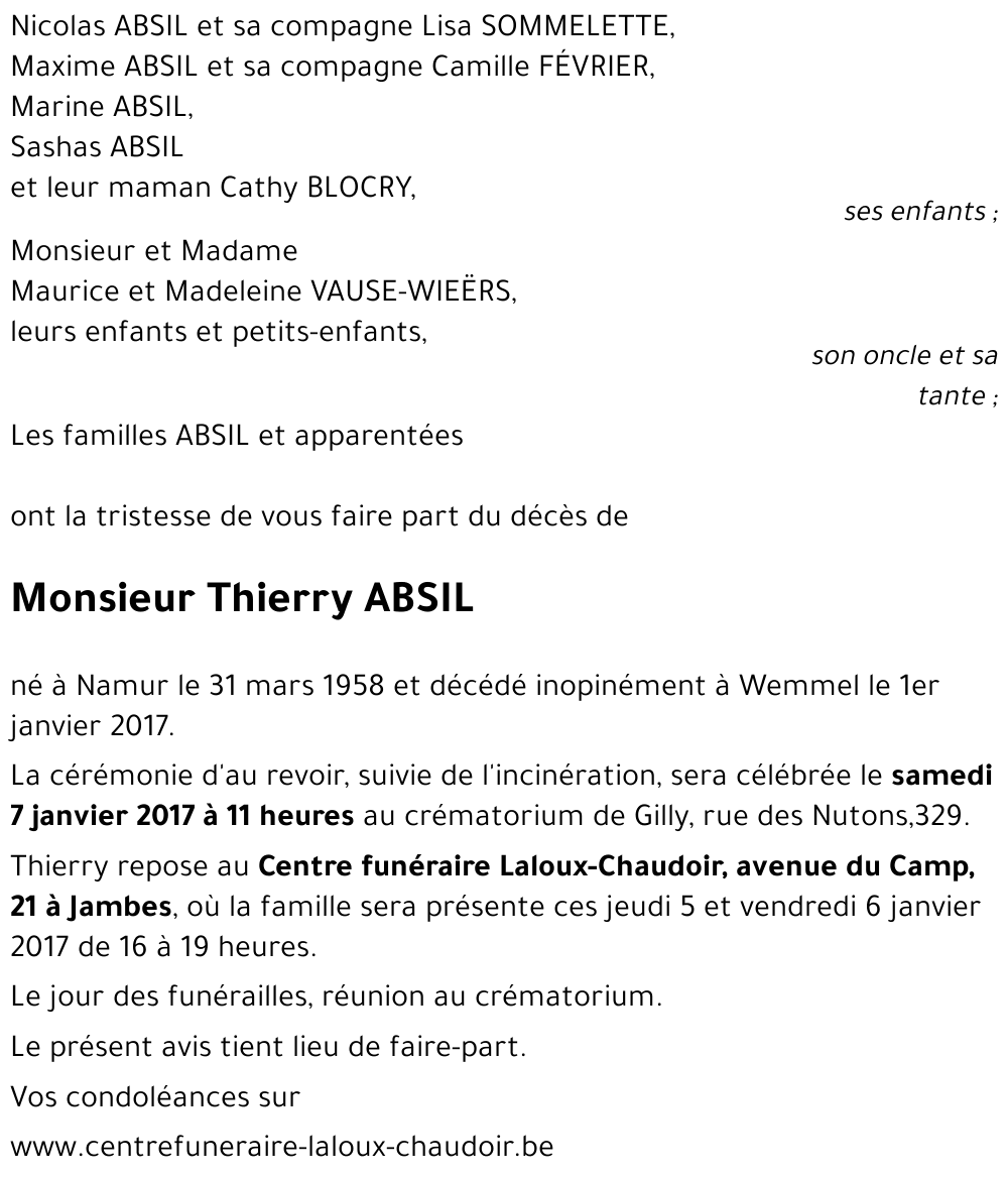 Thierry ABSIL