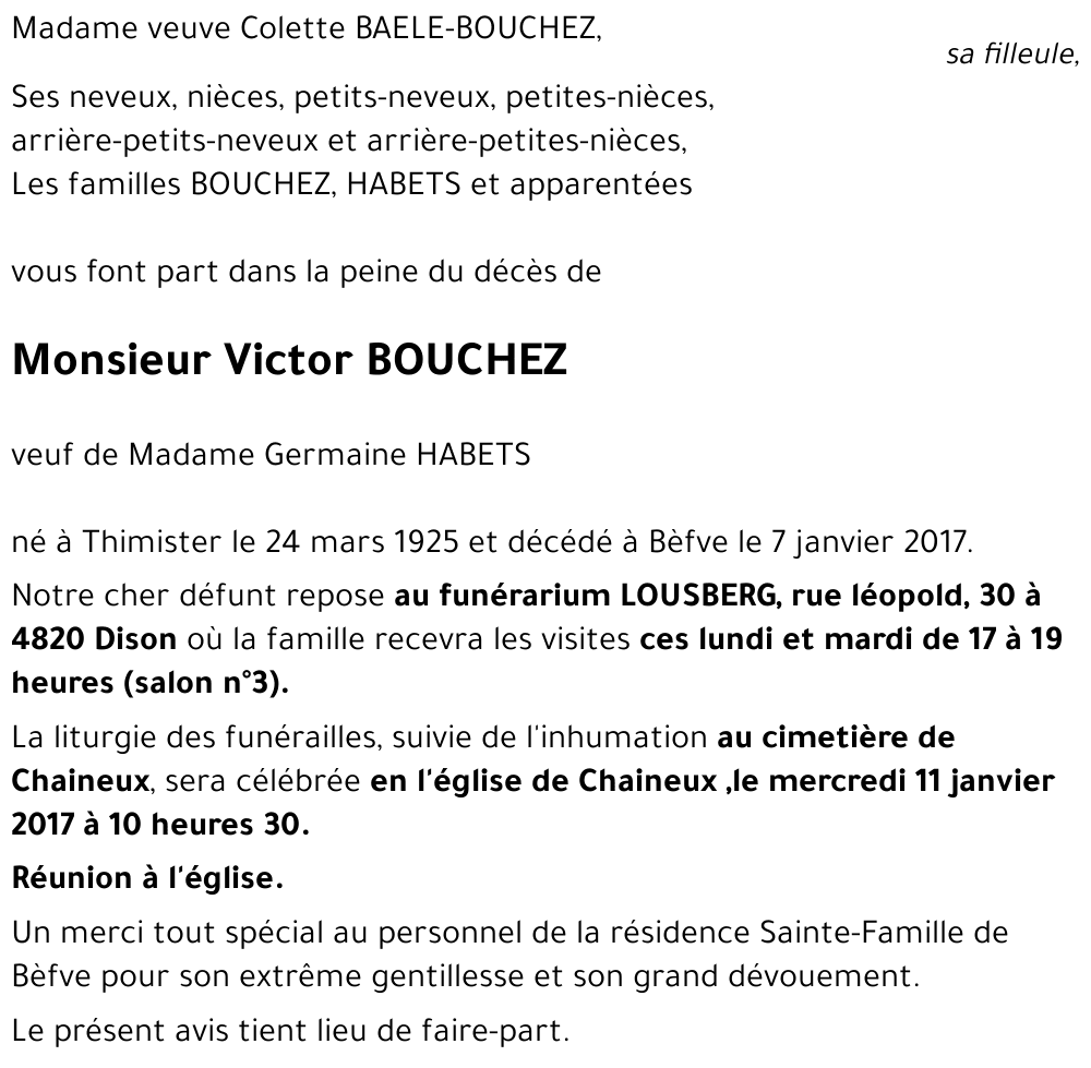 Victor BOUCHEZ