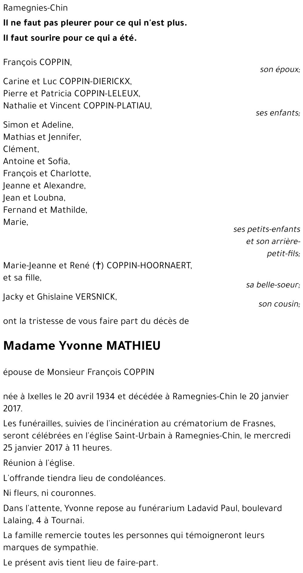 Yvonne MATHIEU