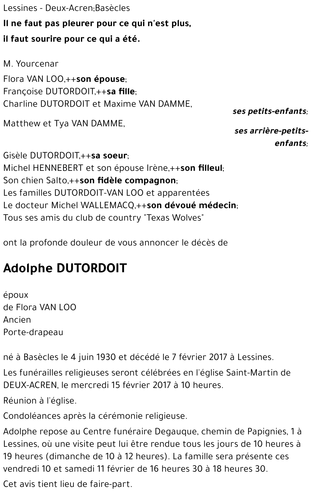 Adolphe DUTORDOIT