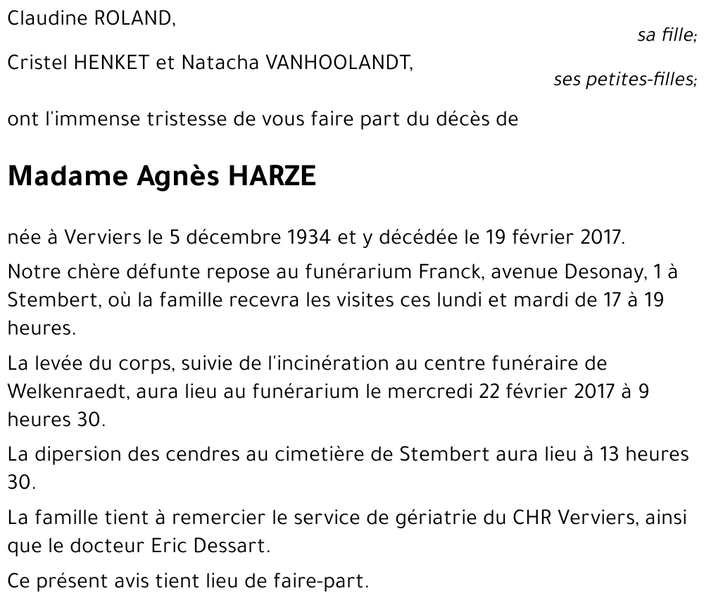 Agnès HARZE