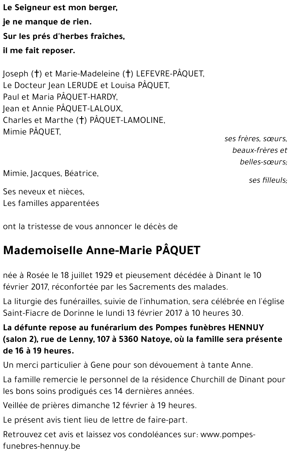 Anne-Marie PÂQUET