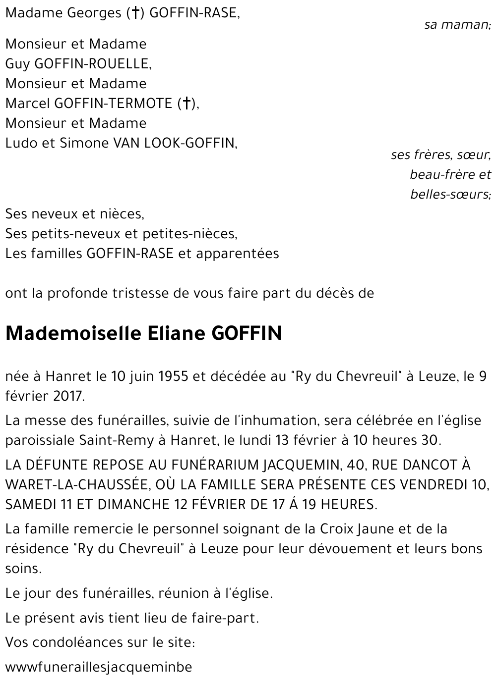 Eliane GOFFIN