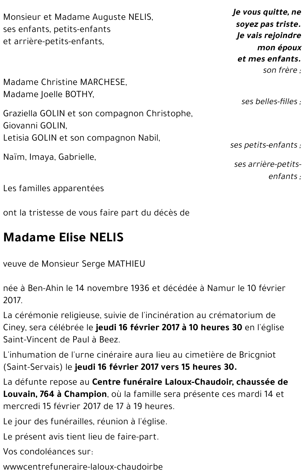 Elise NELIS
