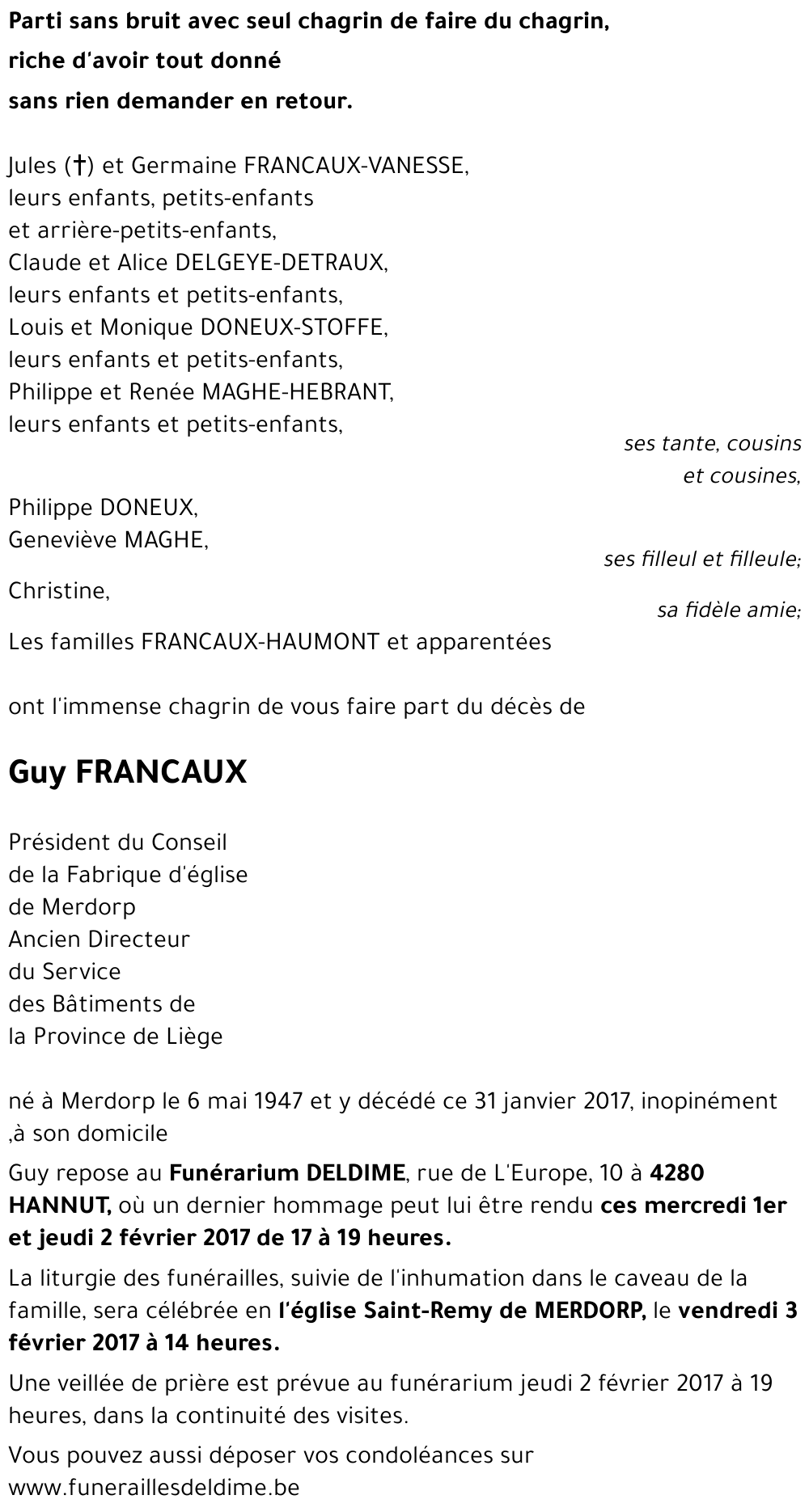 Guy FRANCAUX