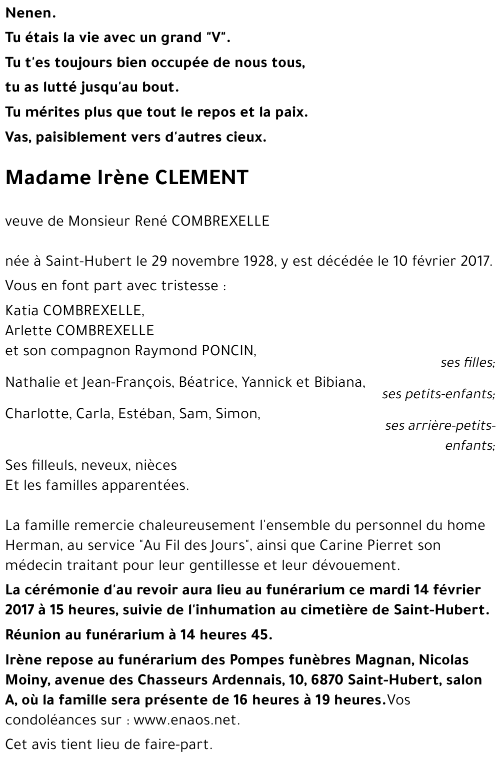 Irène CLEMENT