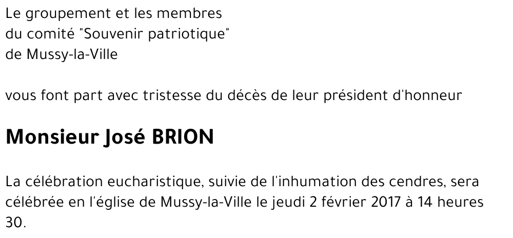 José BRION