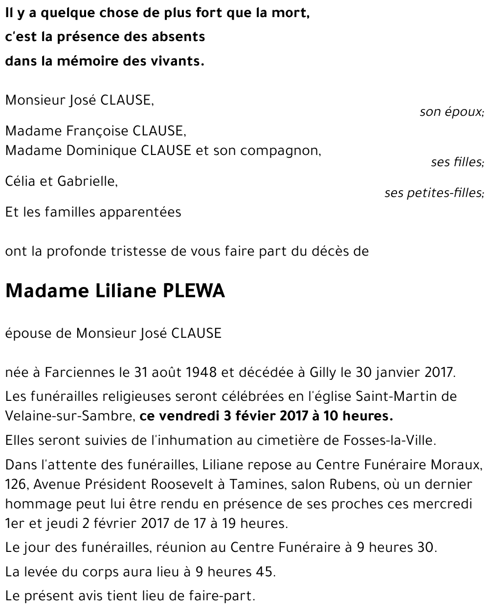 Liliane PLEWA