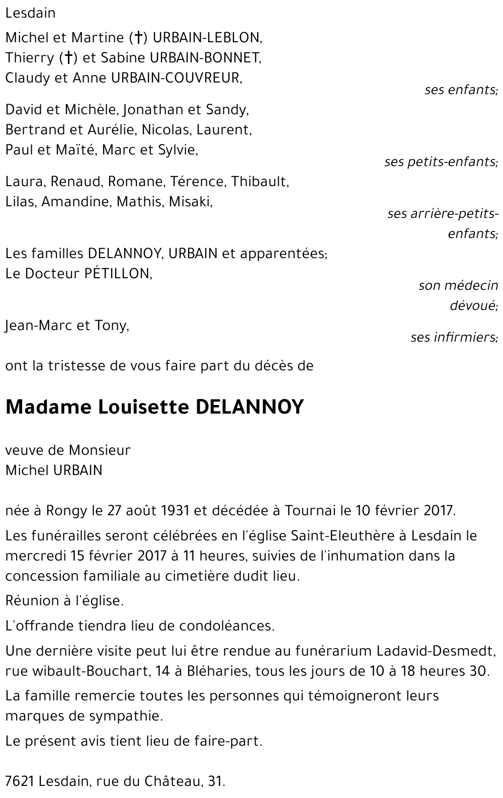 Louisette DELANNOY
