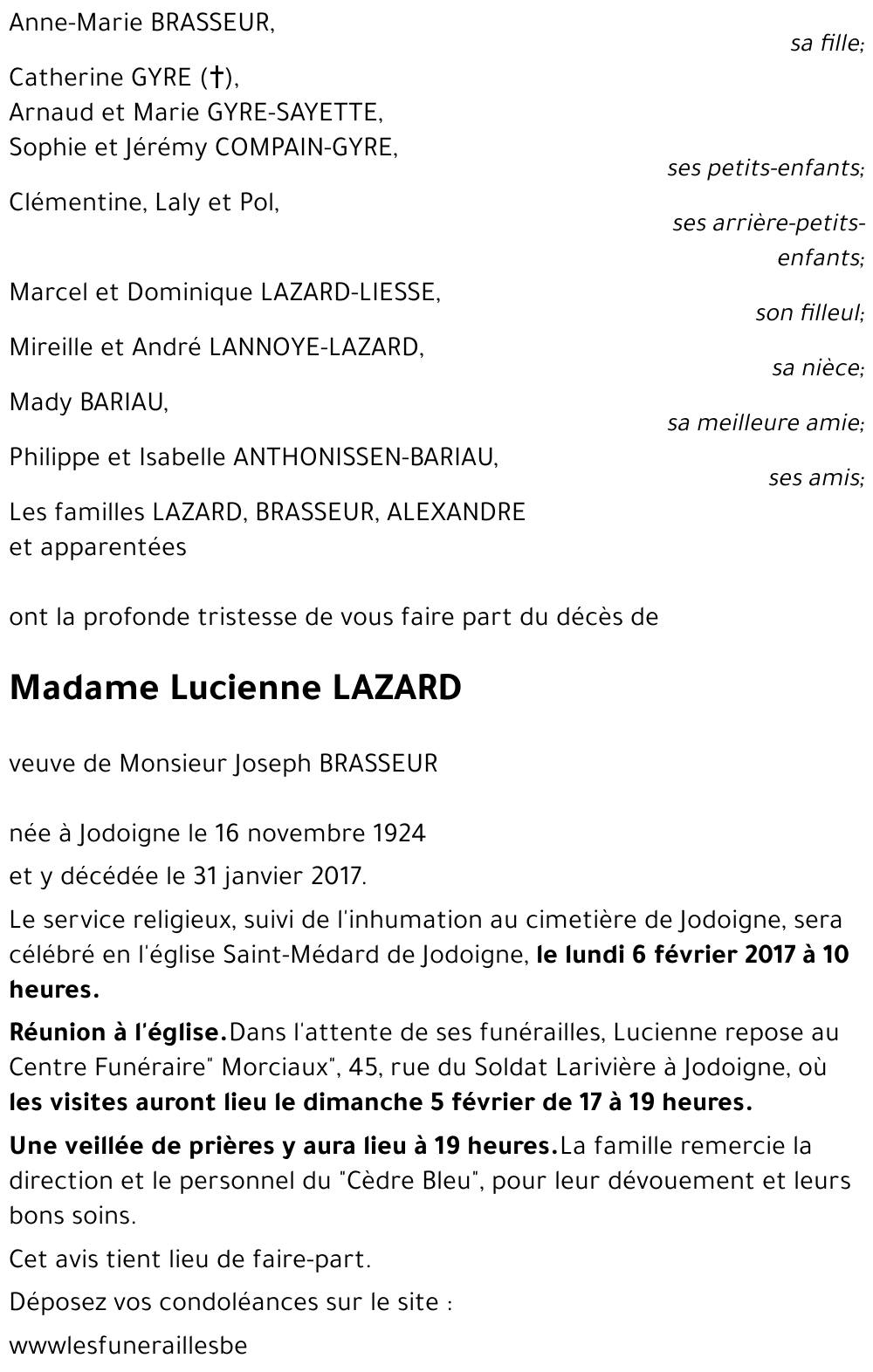 Lucienne LAZARD