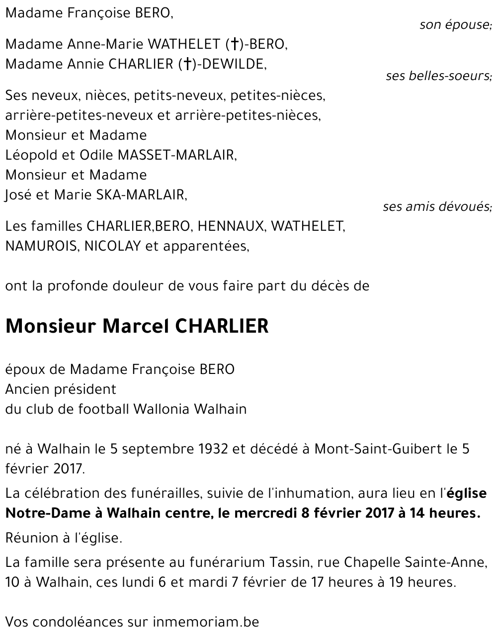Marcel CHARLIER