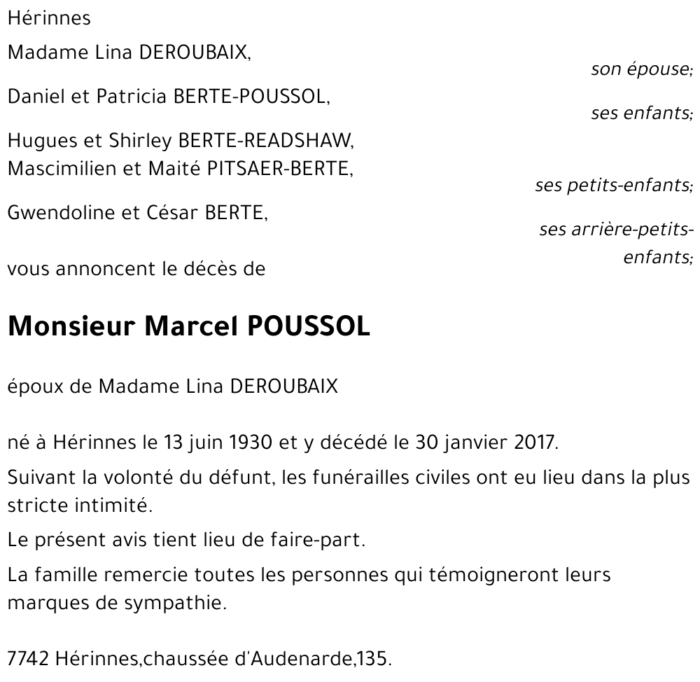 Marcel POUSSOL