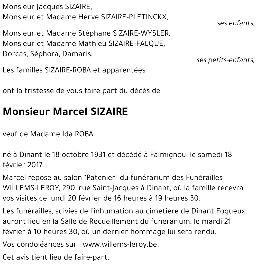 Marcel SIZAIRE