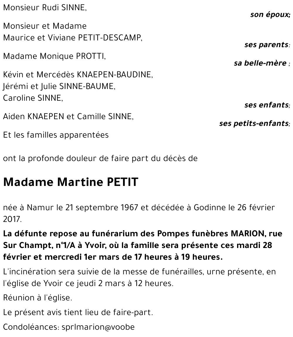 Martine PETIT