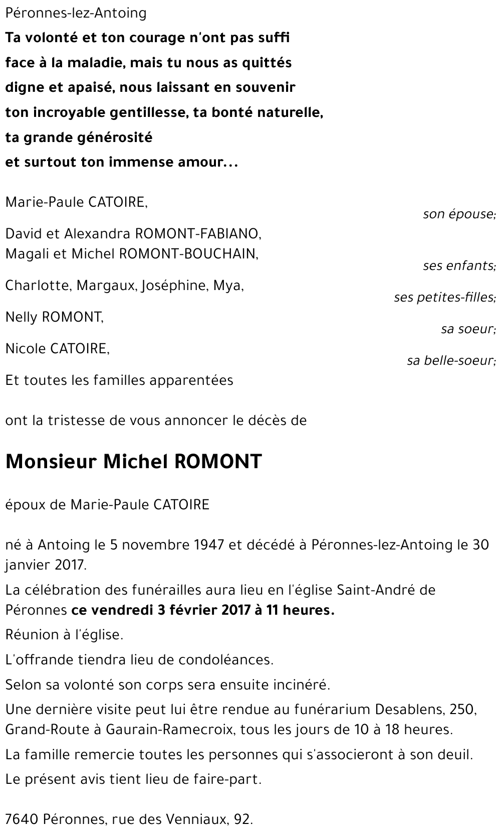 Michel ROMONT