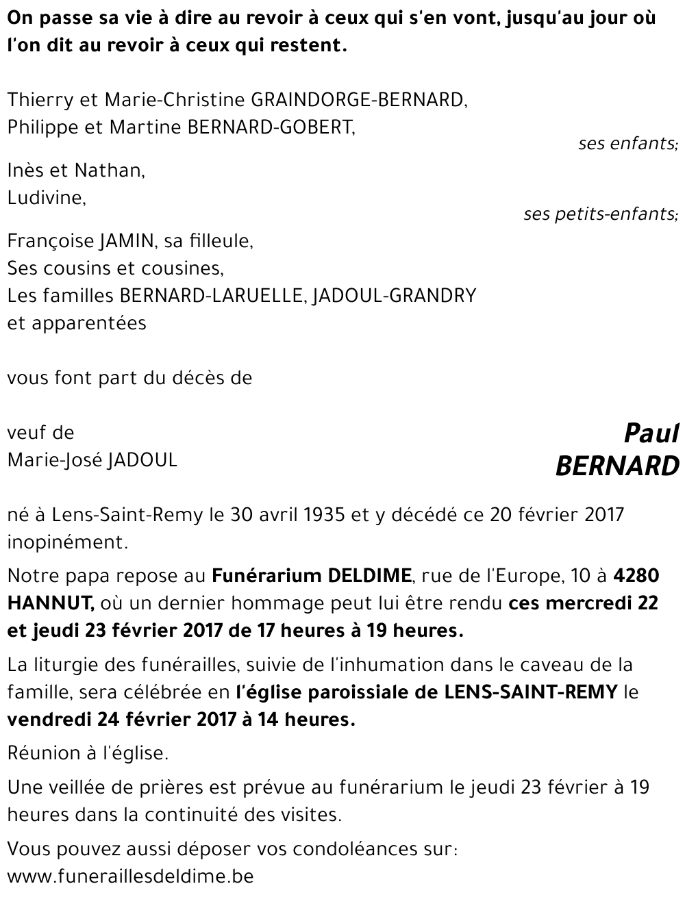 Paul BERNARD