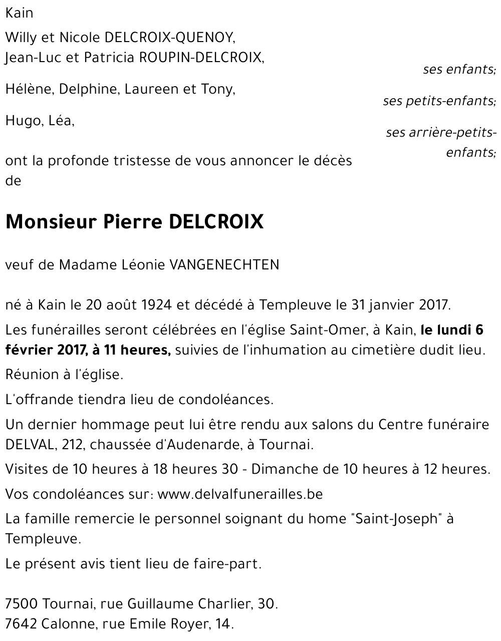 Pierre DELCROIX