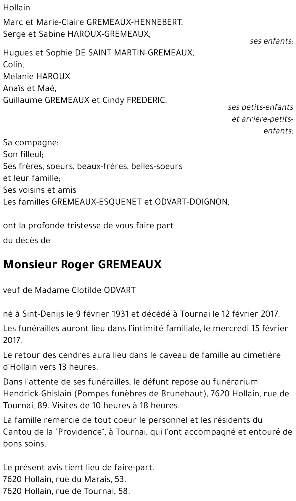 Roger GREMEAUX