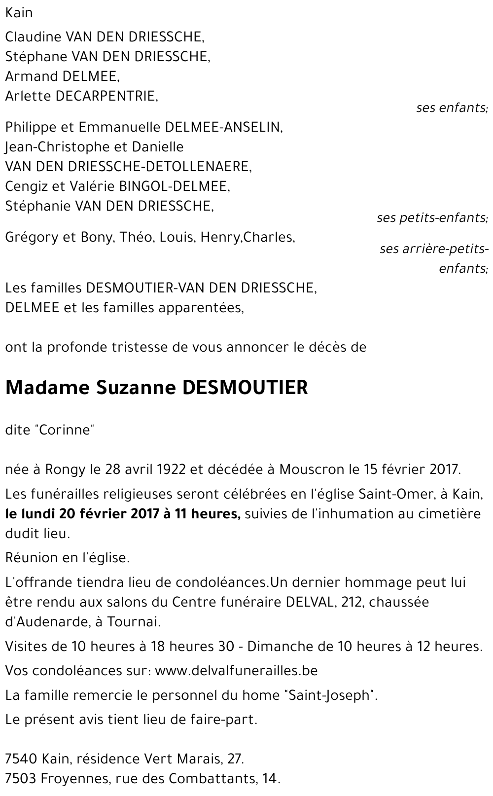 Suzanne DESMOUTIER