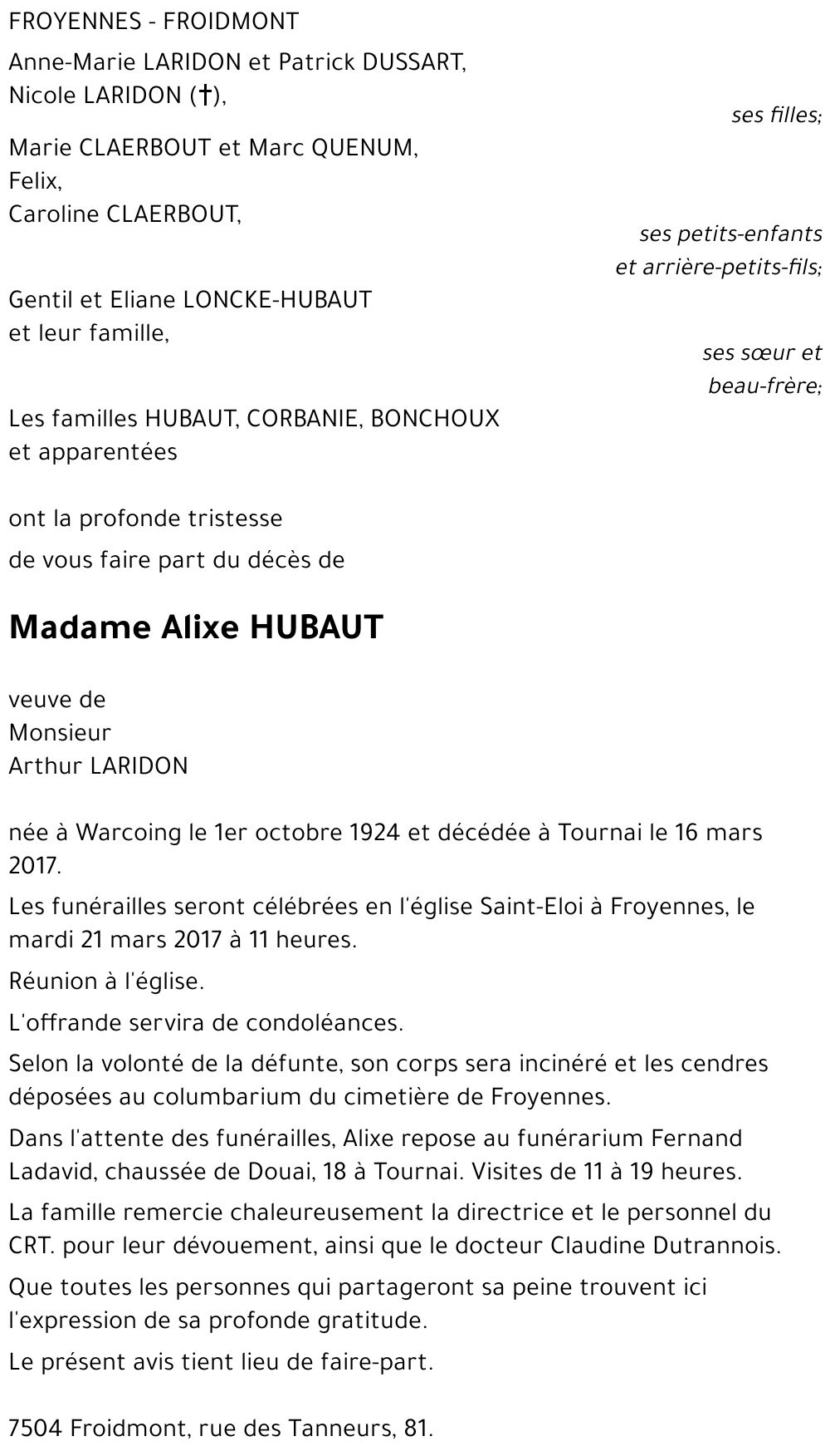 Alixe HUBAUT