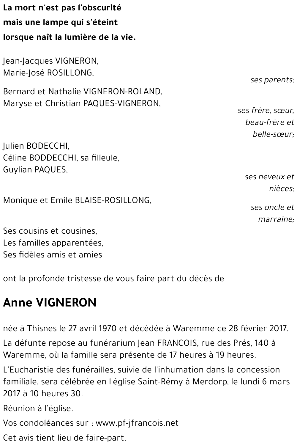 Anne VIGNERON