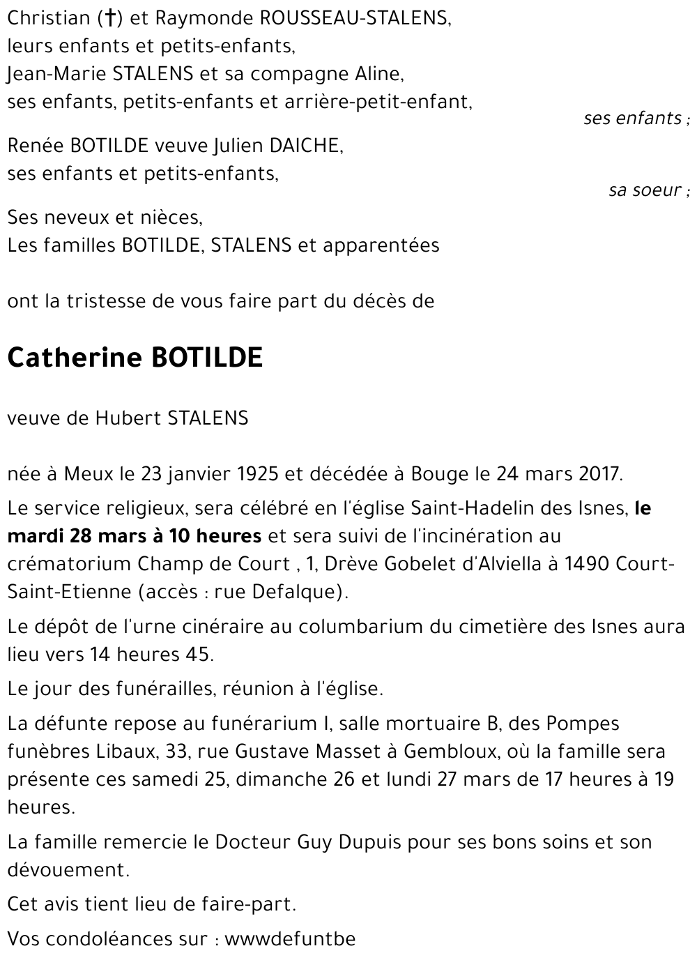 Catherine BOTILDE